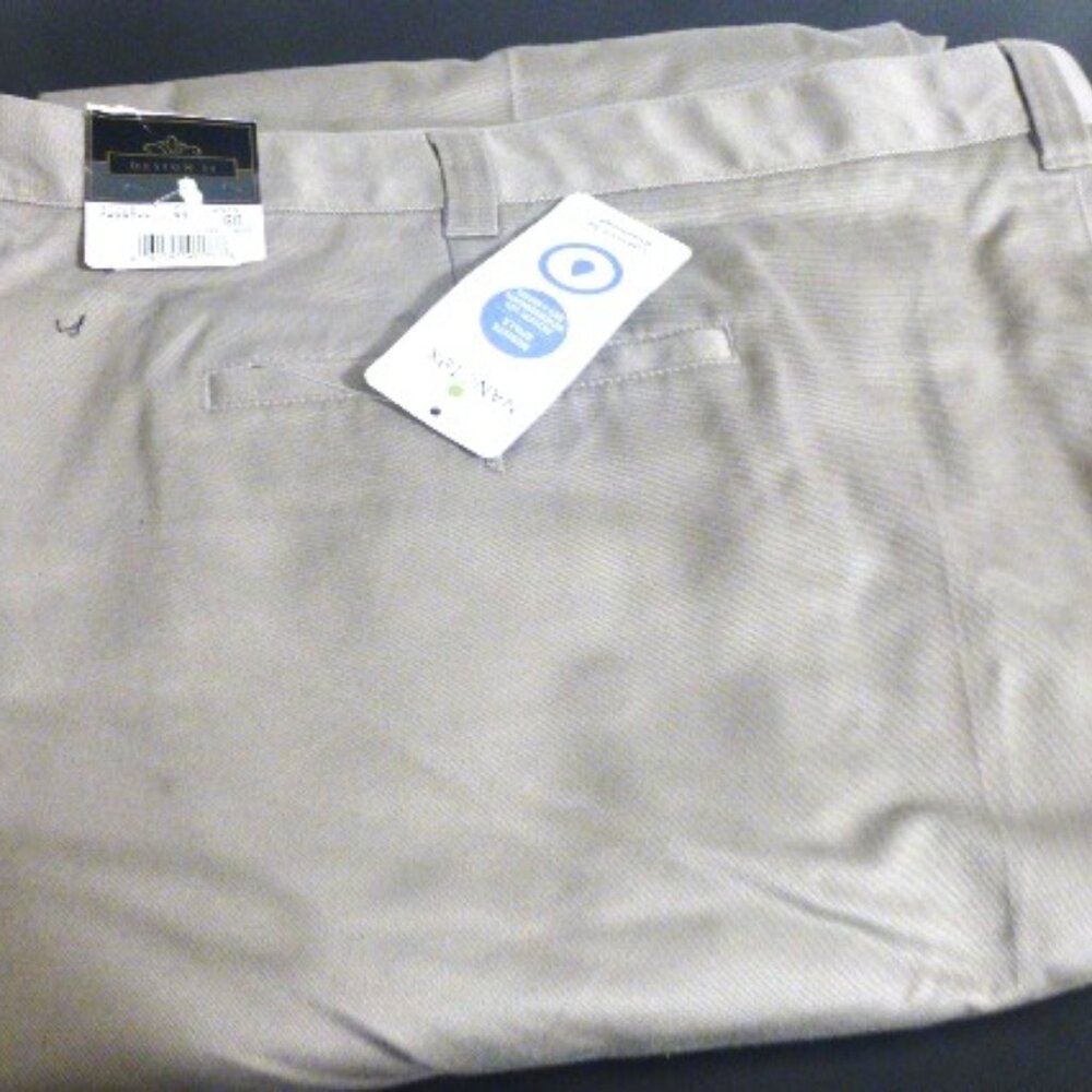 NEW Design It MEN'S PANTS Size 60 Nanotex BIG & TALL 100% Cotton Men's Pants